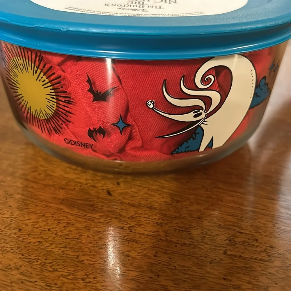 Disney The Nightmare Before Christmas Food Storage Glass Container Bowl